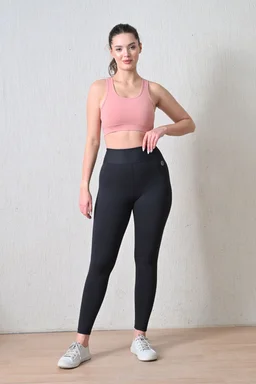 Body Smith Solid Peach Sports Bra Full Coverage - L, Peach