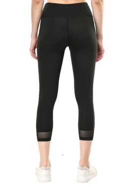Body Smith Women's Black Active Sports Tights - M, Black