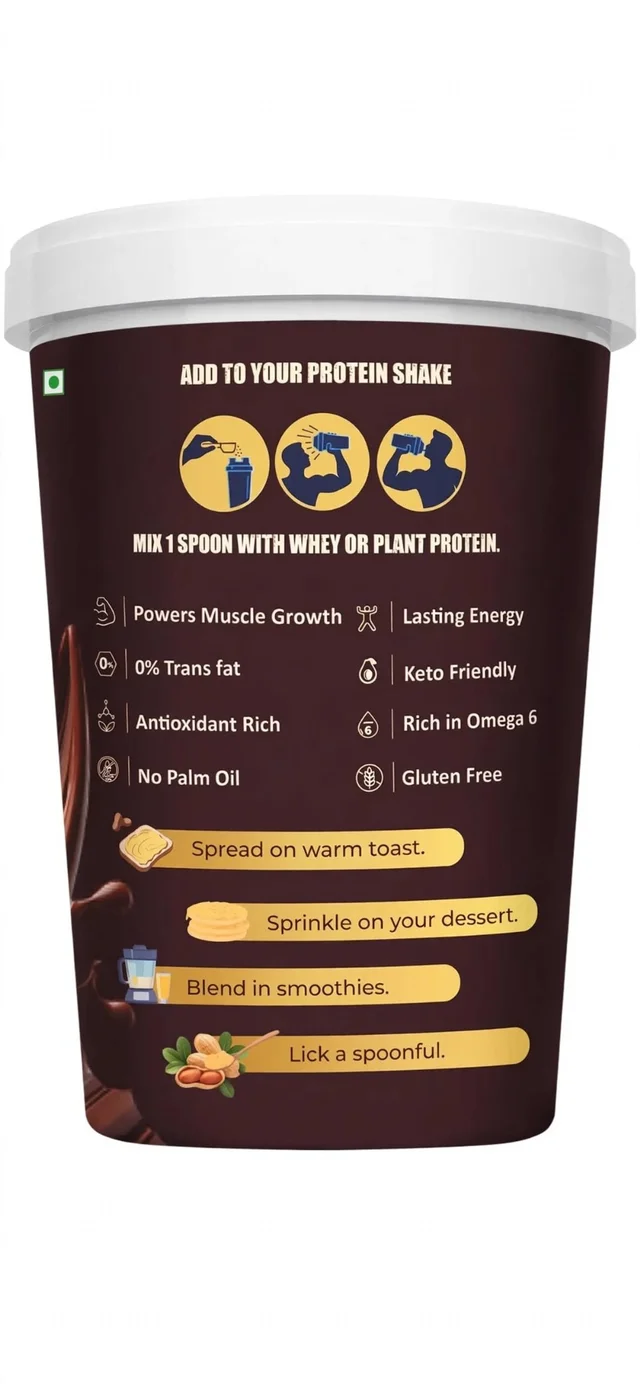 Body Smith Premium Dark Chocolate Crunchy Peanut Butter - Dark Chocolate Crunchy