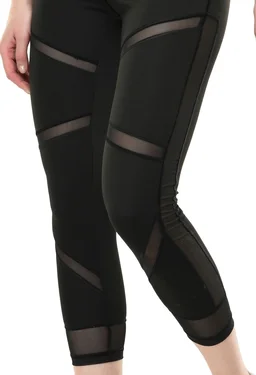 Body Smith Women's Black Active Sports Tights - M, Black