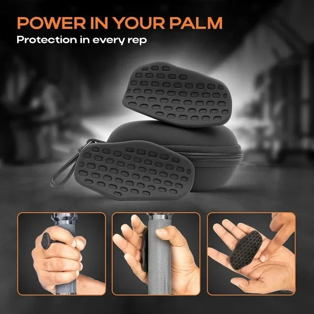 Body Smith Premium Black Silicone Grip Pads for Strength Training, Dumbbells and Gym Workouts - One Size, Black