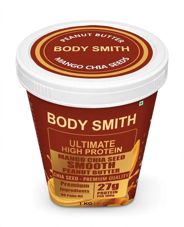 Body Smith Premium Mango Chia Seeds Peanut Butter - Mango Chia Seeds Smooth