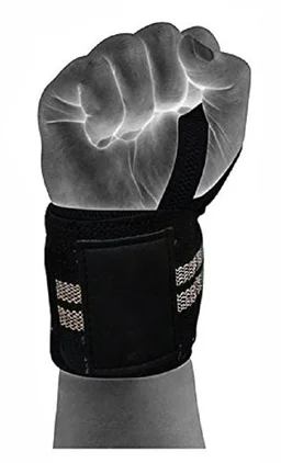 Body Smith premium Grey Weight Lifting Wrist Support Straps With Thumb Loop - One Size, Mountain Mist