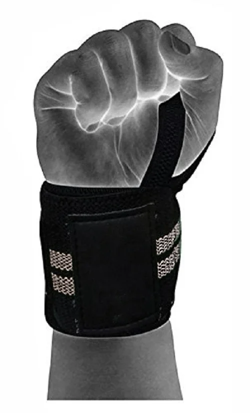 Body Smith premium Grey Weight Lifting Wrist Support Straps With Thumb Loop - One Size, Mountain Mist