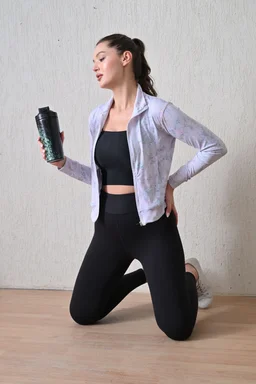 Body Smith Abstract Black Camo Print BPA Free Stainless Steel Shaker- 750ML - Mineral Green, One Size