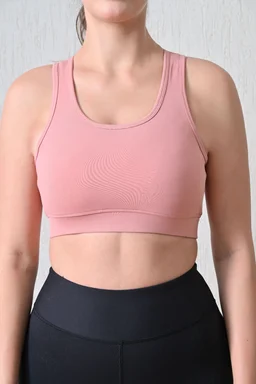 Body Smith Solid Peach Sports Bra Full Coverage - XXL, Peach