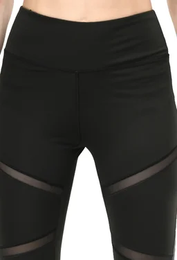 Body Smith Women's Black Active Sports Tights - M, Black