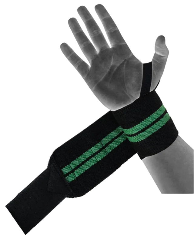 Body Smith premium Green Weight Lifting Wrist Support Straps With Thumb Loop - One Size, Hippie Green