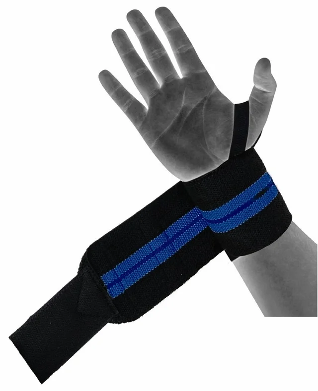 Body Smith premium Green Weight Lifting Wrist Support Straps With Thumb Loop - One Size, Blue