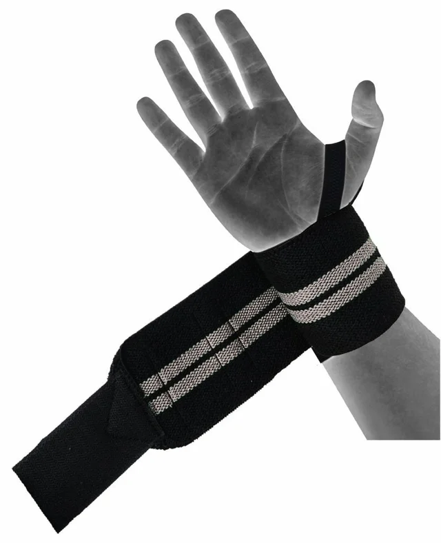 Body Smith premium Grey Weight Lifting Wrist Support Straps With Thumb Loop - One Size, Mountain Mist