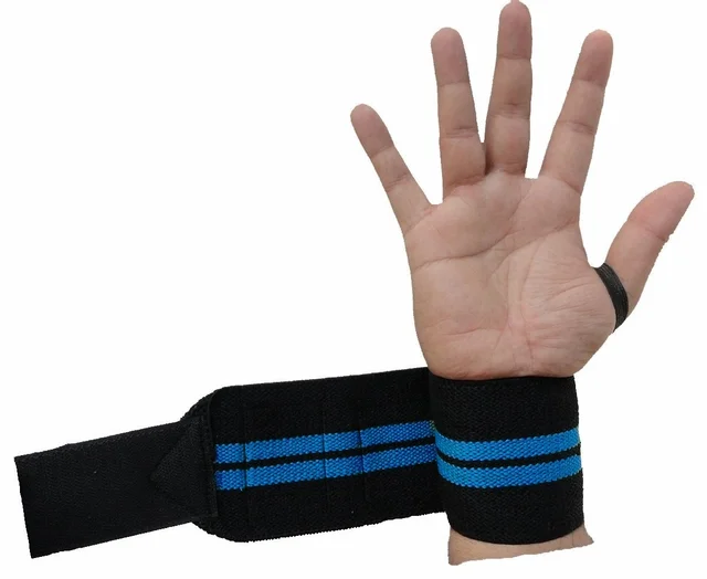 Body Smith premium Green Weight Lifting Wrist Support Straps With Thumb Loop - One Size, Blue