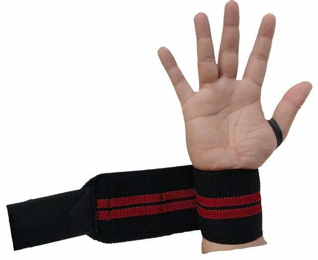 Body Smith premium Red Weight Lifting Wrist Support Straps With Thumb Loop - One Size, Milano Red