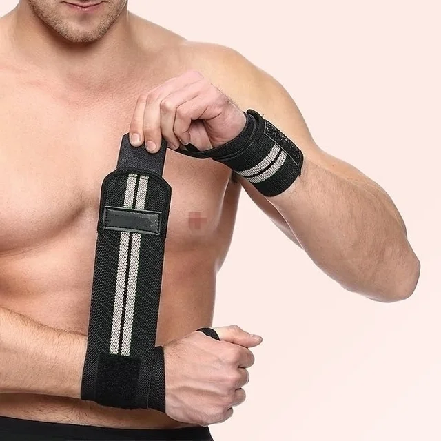 Body Smith premium Grey Weight Lifting Wrist Support Straps With Thumb Loop - One Size, Mountain Mist