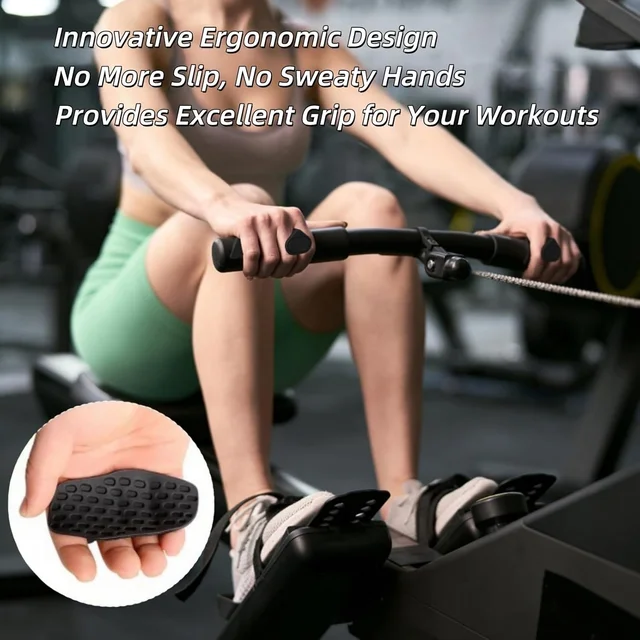 Body Smith Premium Black Silicone Grip Pads for Strength Training, Dumbbells and Gym Workouts - One Size, Black