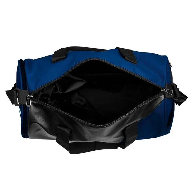 Body Smith Premium Black Blue Gym Duffle Bag with Shoe Compartment - One Size, Black
