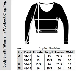 Body Smith Women Active Solid Teal Crop Top - XXL