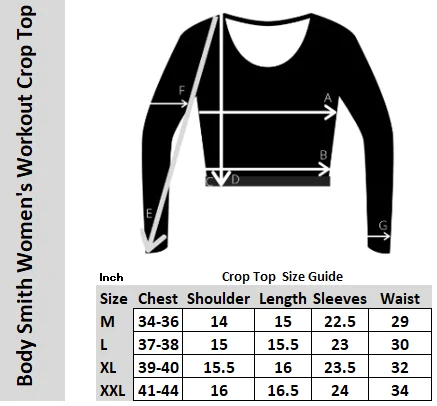 Body Smith Women Active Solid Teal Crop Top - L