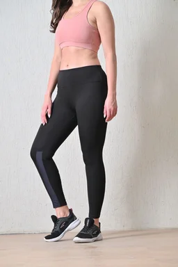 Body Smith Women's Black Active Sports Tights - M, Black