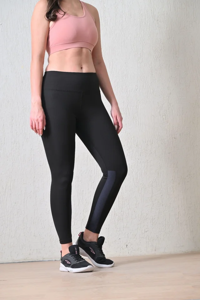 Body Smith Women's Black Active Sports Tights