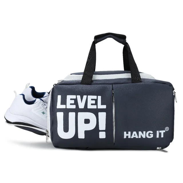 Body Smith Premium Navy Hybrid Convertible Gym Cum Travel Bag - One Size, Blue