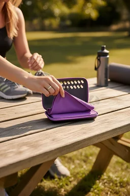 Body Smith Quick Dry Microfiber Workout Towel - One Size, Purple