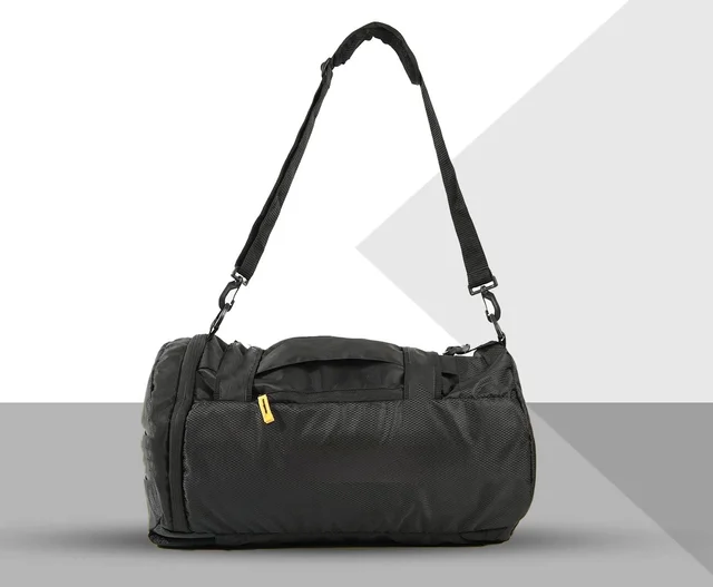 Body Smith Premium Black Hybrid Convertible Gym Cum Travel Bag 40L - One Size, Black
