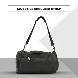Body Smith Premium Black Hybrid Convertible Gym Cum Travel Bag 40L - One Size, Black