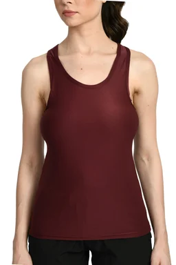Body Smith Solid Maroon Workout Vest - L