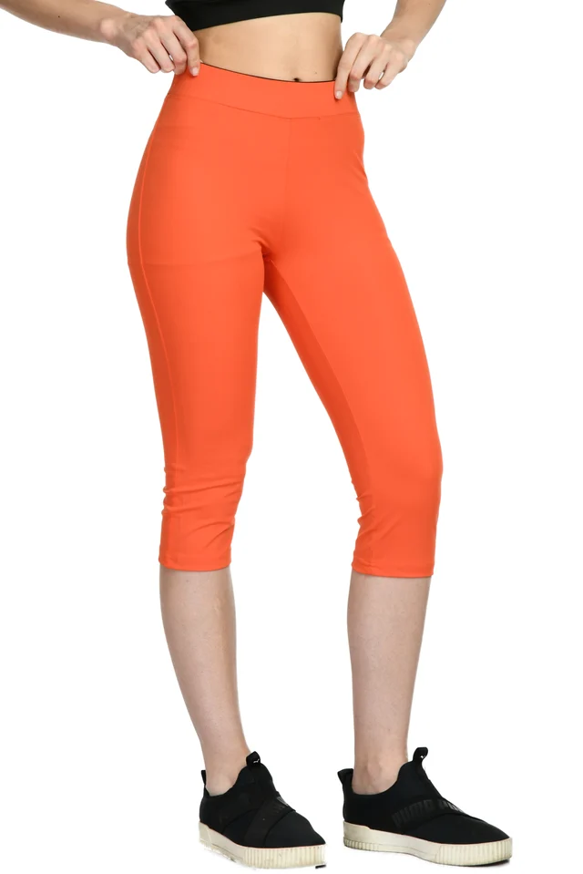 Body Smith Solid Saffron Capri - L, Web Orange