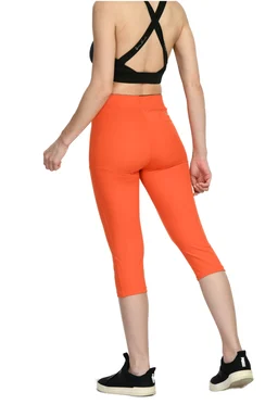 Body Smith Solid Saffron Capri - L, Web Orange