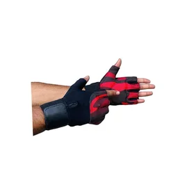 Body Smith Unisex Camo Red Gym Gloves for with Wrist Support - One Size, Milano Red