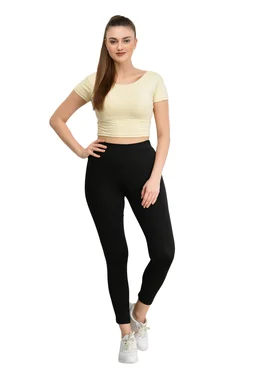 Body Smith Women's Black Active Sports Tights - M, Black