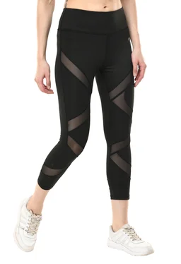Body Smith Women's Black Active Sports Tights - M