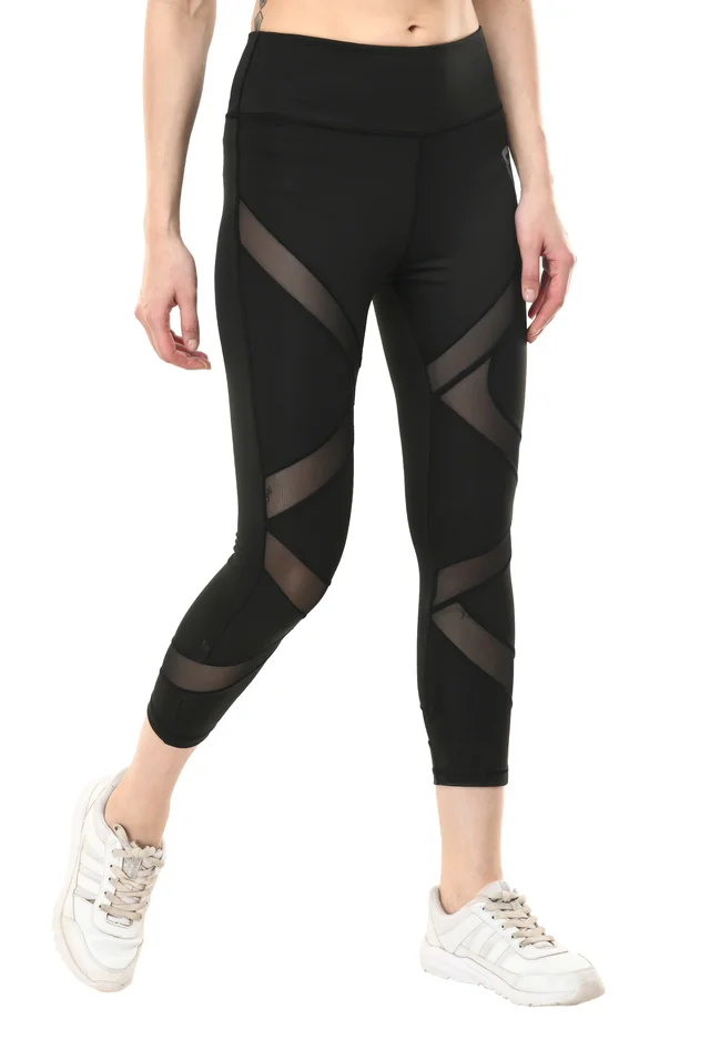 Body Smith Women's Black Active Sports Tights - M
