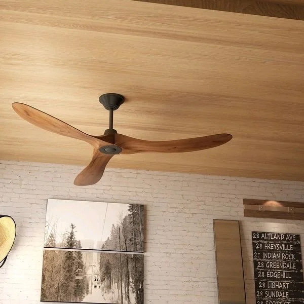 60" Walnut 3-Blade Wood Ceiling Fan with Remote Control. Sale Price $170.63 | Original $239.99 | Save 29%. Vintage modern fan with quiet DC motor, 6-speed settings, reversible airflow, remote control, and solid wood blades. Perfect for cool summer airflow and winter air circulation. Details: yazing.com/deals/bedbathandbeyond/harishchandr12