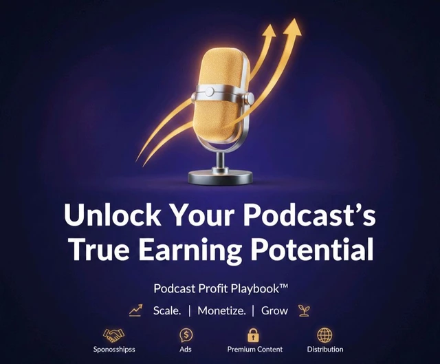 Podcast Profit Playbook™ -Unlock Your Podcast's True Earning Potential!*
Are you struggling to turn your podcast into a profitable business? The *Podcast Profit Playbook™* coaching program is designed to help - Buy Now Link This
https://www.influenceradio.network/podcastprofitplaybook?sa=sa02150295443b294527f304e65f51a208e1b5032c