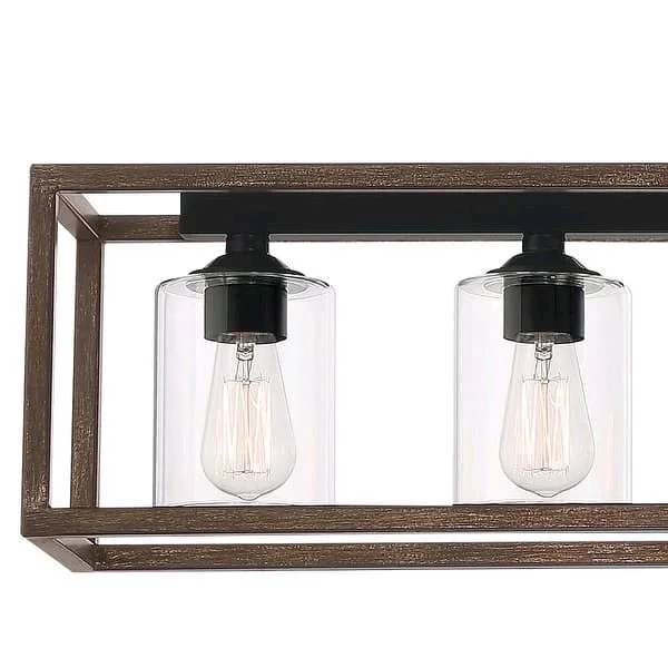 Add a touch of vintage-inspired elegance to your home with the farmhouse linear Chandelier. Its open outer walnut-finished frame and rectangular silhouette make it the perfect addition to your kitchen island or dining room. .buy Now Not Available Only Buy Link Here > https://yazing.com/deals/bedbathandbeyond/harishchandr12