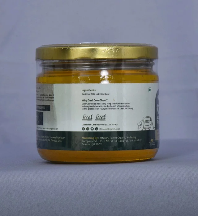 Attaluru Organics Desi Cow Ghee
By Attaluru Organics ,Pure, traditionally prepared Desi Cow Ghee made from curd (not cream) using the Bilona method. Rich in nutrition and free from preservatives, antibiotics, and artificial hormones. Supports digestion, weight management, and overall Wellness Buy Now Link Hare- https://p.wcommerce.store/?user=amitzone&id=321&skuId=399