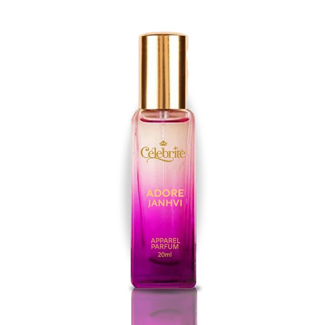 Adore Janhvi – A Glamorous Bollywood-Inspired Apparel Perfume | Long-Lasting Freshness | Compact 20 ML Celebrity-Inspired Fragrance