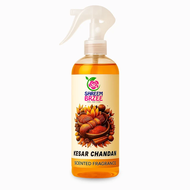 Kesar Chandan Room Freshener Spray - 250 ML | Premium Long-Lasting Air Freshener for Home