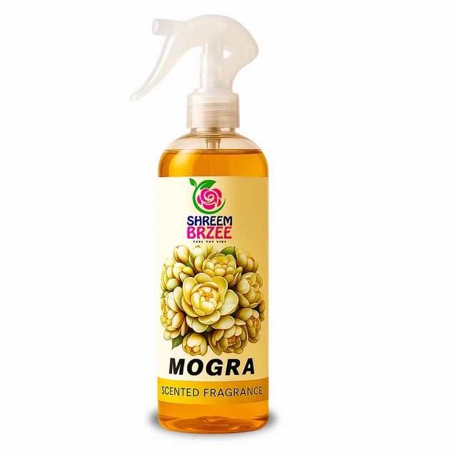 Fragrascent Mogra Bliss Room Freshener Spray - 250 ML | Long-Lasting Floral Elegance for Every Space