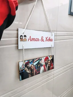 Wall Hanging With Name And Photo