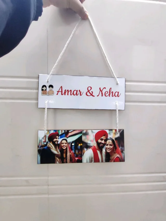 Wall Hanging With Name And Photo