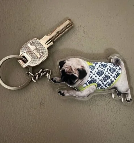 Personalized Pet Photo Acrylic Keychain -