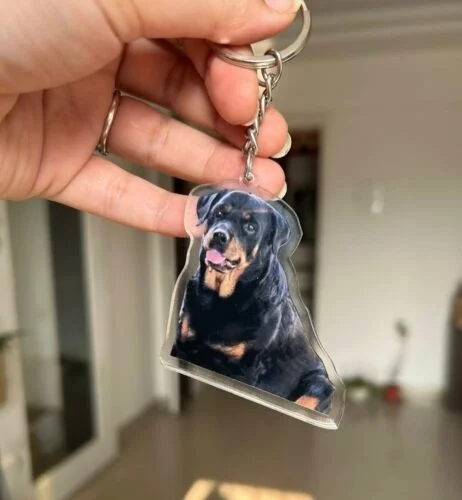 Personalized Pet Photo Acrylic Keychain -
