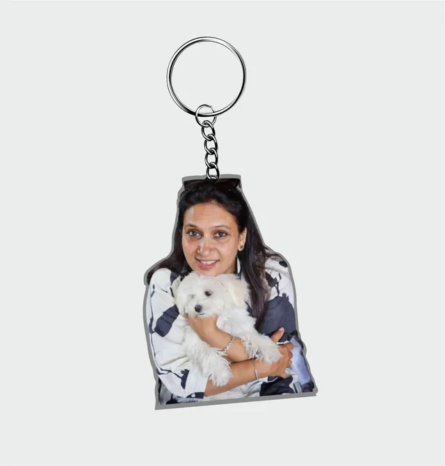 Personalized Pet Photo Acrylic Keychain -