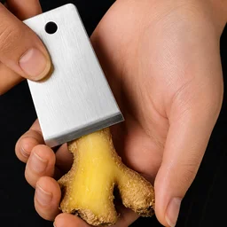 Mini Stainless Steel Ginger Peeler | Compact Ginger Skin Remover & Kitchen Vegetable Peeler