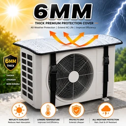Premium 6MM Outdoor AC Cover – Waterproof & Heat Resistant Air Conditioner Protective Cover