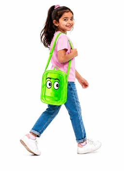 Cute Jelly Transparent Sling Bag for Kids | Cartoon Eyes Clear PVC Crossbody Bag | Waterproof | Birthday Return Gift | Assorted Colors | Boys & Girls (3–12 Years)