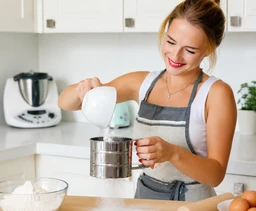 Portable Stainless Steel Flour Sifter, Large Capacity Fine Mesh Manual Sieve for Flour, Sugar Powder, Cocoa, Cake Baking & Kitchen Cooking